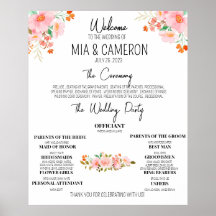 Cartaz do Programa de Casamento Floral Verde