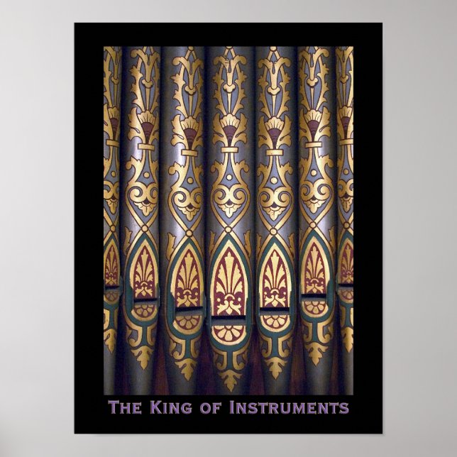 Pôster cartaz do Rei dos Instrumentos (Frente)