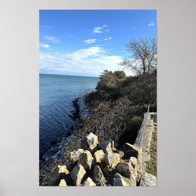 Poster Cartaz do Rhode Island Cliff Walk (Frente)