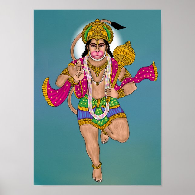 Poster Cartaz do Senhor Hanuman (Frente)