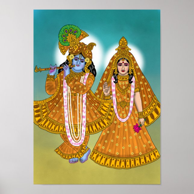Poster Cartaz do Senhor Krishna (Frente)