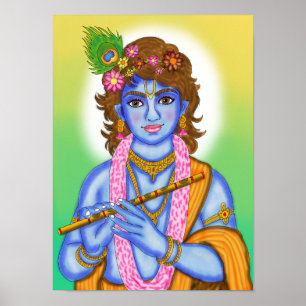 Poster Cartaz do Senhor Krishna
