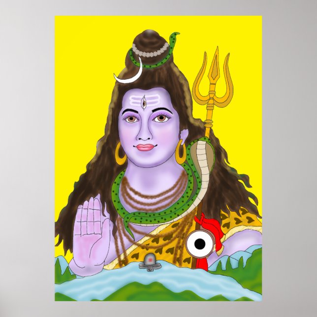 Poster Cartaz do Senhor Shiva (Frente)