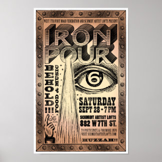 Pôster Cartaz do Sexto Anual West 7th Iron Pour 2013