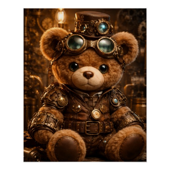 Pôster Cartaz do Steam Punk Steve (Frente)