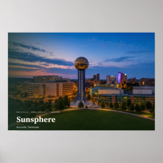 Poster Cartaz do Sunsphere Knoxville Tennessee