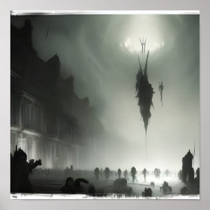 Poster Cartaz do Surto de Zumbi de IA #01
