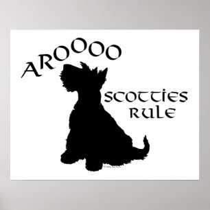 Pôster Cartaz do Terrier Escocês