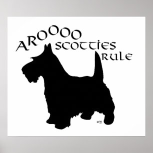 Poster Cartaz do Terrier Escocês
