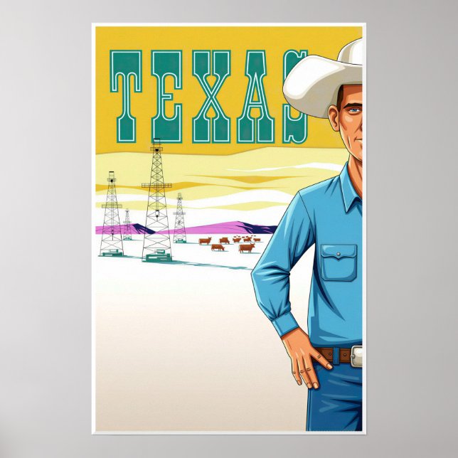 Poster Cartaz do Texas  (Frente)