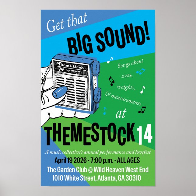 Poster Cartaz do Themestock XIV (Frente)