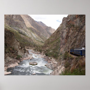 Poster cartaz do trem da Inca rail para Machu Picchu