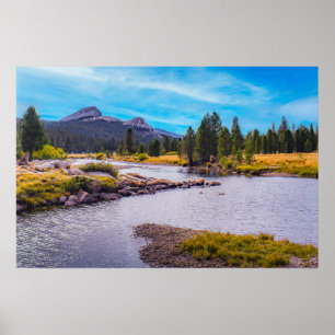 Poster Cartaz do Tuolumne Meadow Paisagem de Yosemite
