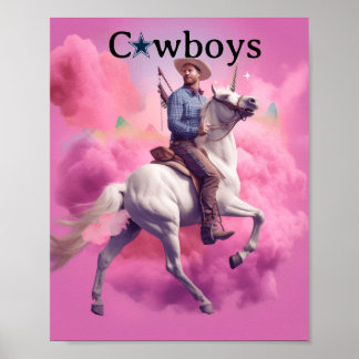 Poster Cartaz do unicórnio do Dallas Cowboys