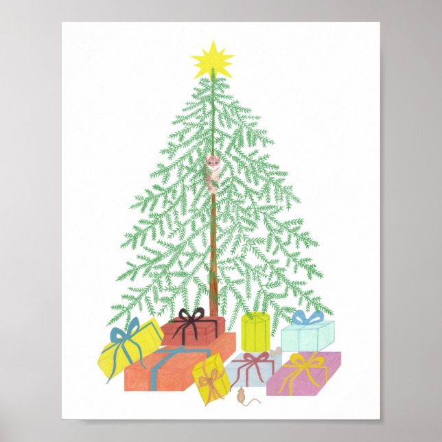 Poster Cartaz do Valor da Árvore de Natal (Frente)
