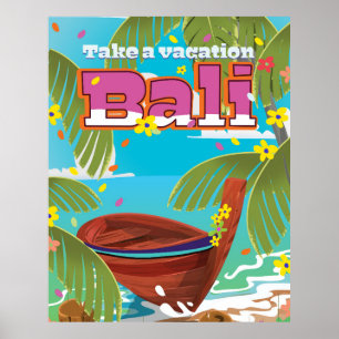 Pôster Cartaz do viagem de Bali