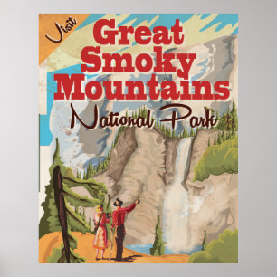 Pôster Cartaz do viagem de Great Smoky Mountains