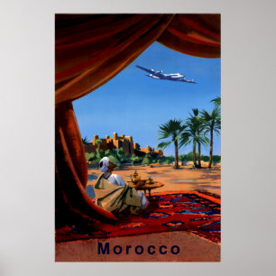 Pôster Cartaz do viagem de Marrocos