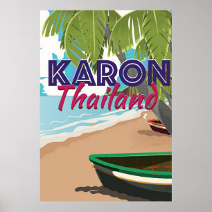 Pôster Cartaz do viagem dos desenhos animados de Karon