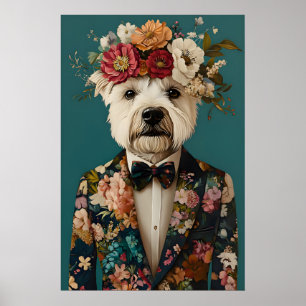Poster Cartaz do West Highland White Terrier de Terno, We