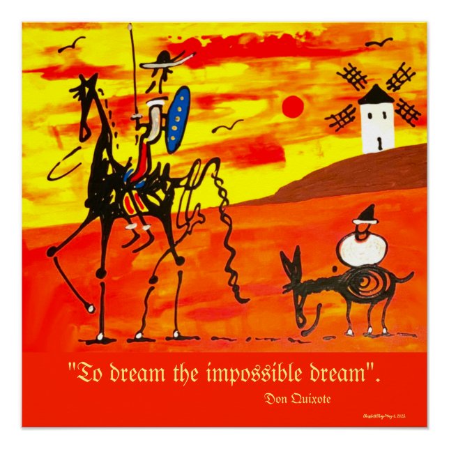 Pôster Cartaz Dom Quixote (Frente)