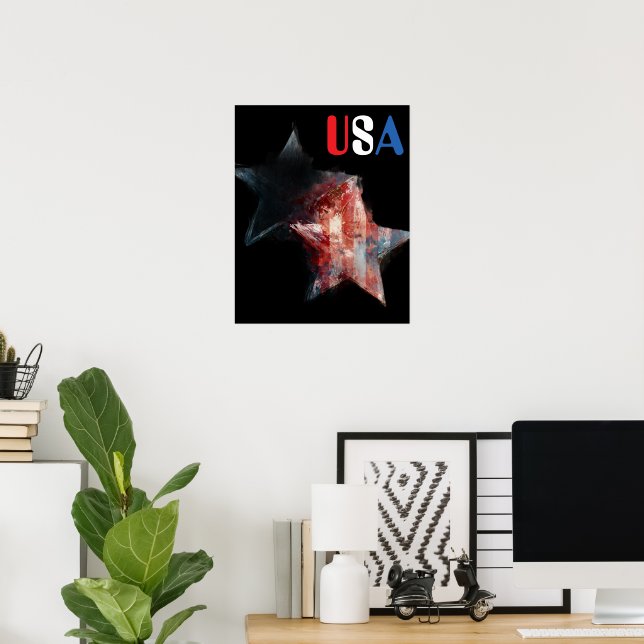 Poster Cartaz dos EUA (Escritório em casa)