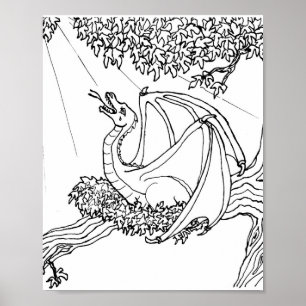 Poster Cartaz - Dragão Despertando