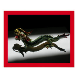 Pôster Cartaz - Dragão em Holofote