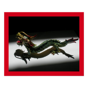 Pôster Cartaz - Dragão em Holofote