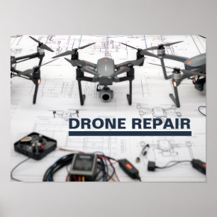 Poster Cartaz Drone Repair™