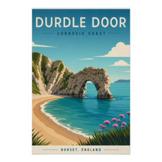 Pôster Cartaz Durdle Door Jurassic Coast | Dorset Inglate
