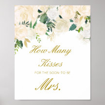 Cartaz Editável de Adivinhe Quantos Beijos para a