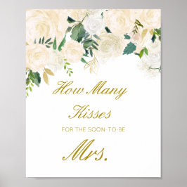 Poster Cartaz Editável de Adivinhe Quantos Beijos para a 