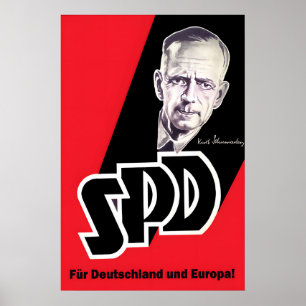 Poster Cartaz Eleitoral Kurt Schumacher 1949 Para a Alema