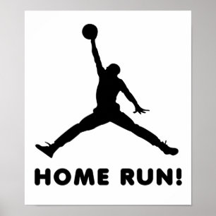 Pôster Cartaz Engraçado de Home Run