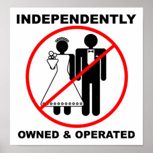 Poster Cartaz Engraçado de Propriedade e Operação