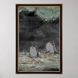 Poster Cartaz Enquadrado de Foto de Fantasma Bobo