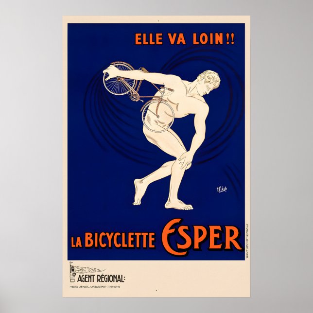 Poster Cartaz Esper La Bicyclette (Frente)