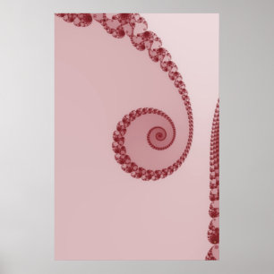 Poster Cartaz Espiral Simples Ameixa