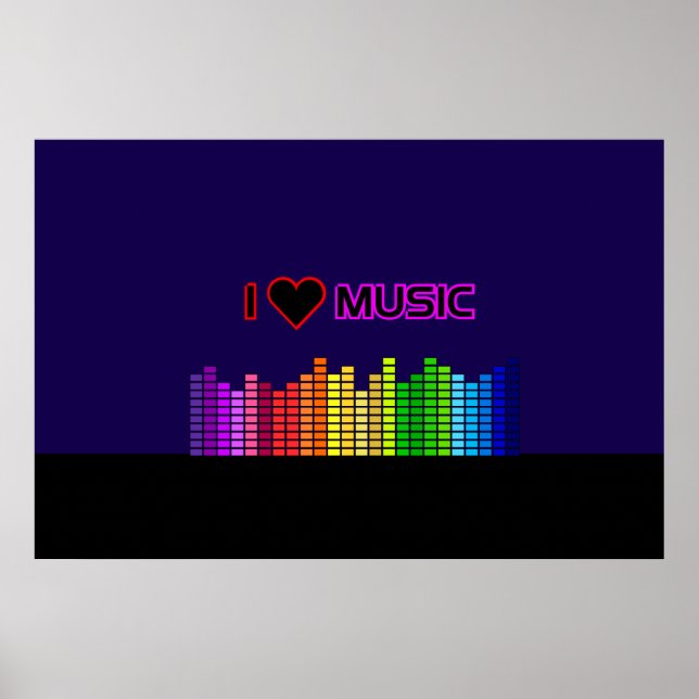 Poster Cartaz Eu Amo Música (Frente)