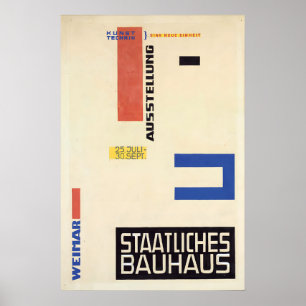 Poster Cartaz Exposição de Design Bauhaus 1923 Alemanha