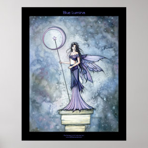 Poster Cartaz Fada Gótica Celestial Periwinkle