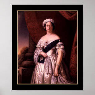 Poster Cartaz Famoso Vintage Rainha Vitória 1845