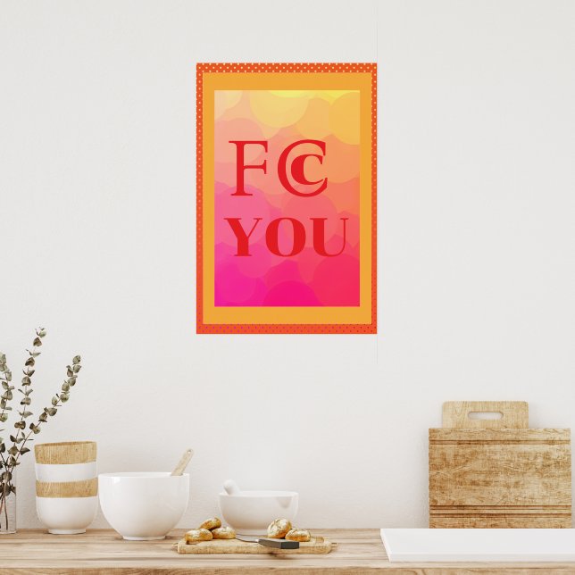 Poster Cartaz FCC YOU (Cozinha)
