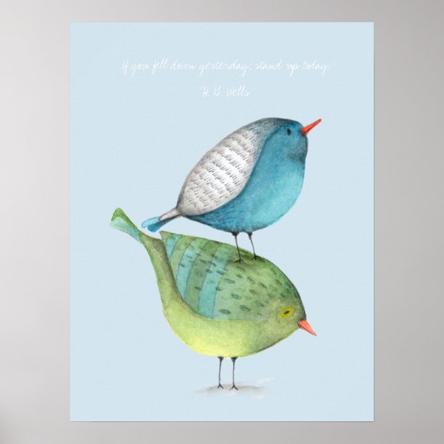 Pôster Cartaz Fique de Pé Hoje (Frente)