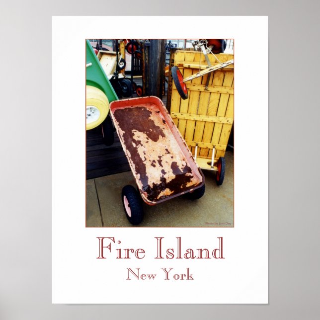Pôster Cartaz 'Fire Island Colored Wagons' (Frente)
