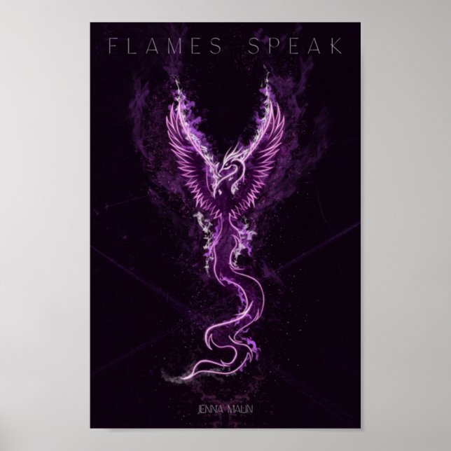 Poster Cartaz Flames Speak (Frente)