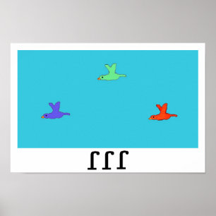 Poster cartaz "Flap flap flap"