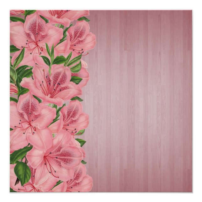 Pôster Cartaz Floral (Frente)