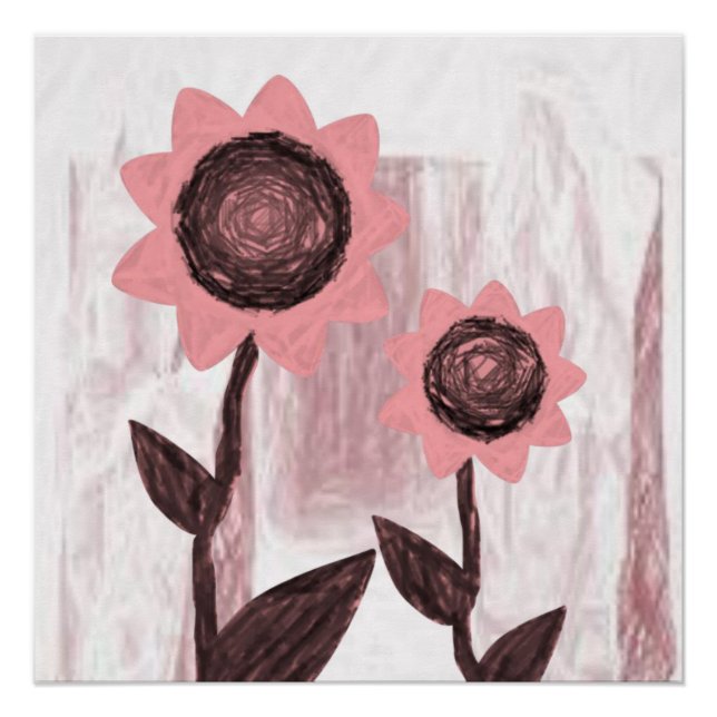 Pôster Cartaz Floral (Frente)